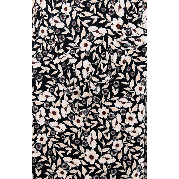 NEW Zara Ruffle Floral Printed Long Sleeves Dress - Picture 8 of 9